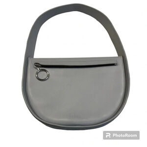 NWOT Behno Greta Light Grey Leather Shoulder Bag